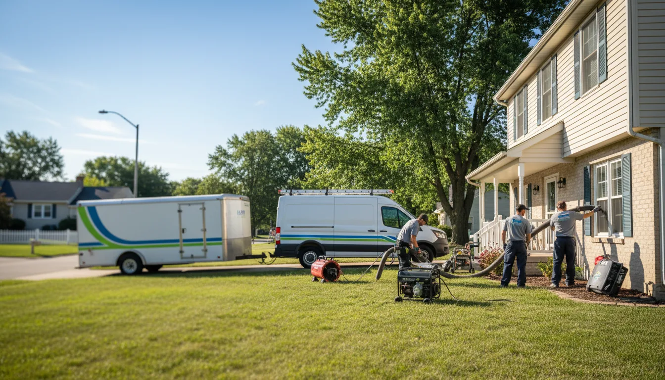 Flooded Basement Restoration And Cleanup With Repair in South Wilmington, IL near me